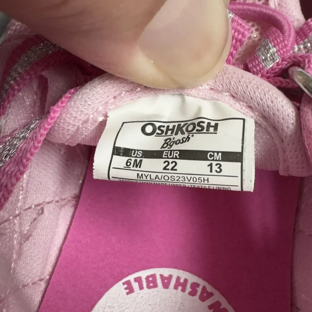 OshKosh Everplay Flexible Outsole Bump Toe Sandal Toddler Size 6 Pink